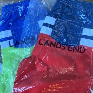 Lands’ End Swim Trunks (2 pair)